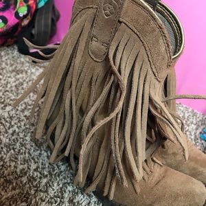 Ariat Toddler Girls Fringe Cowgirl Boots